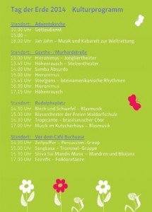 Kulturprogramm - Kassel Tag der Erde 2014